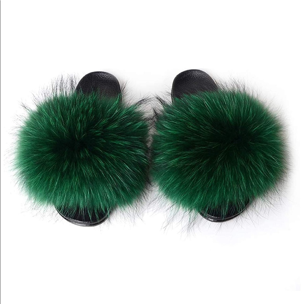 Genuine Fur Slides